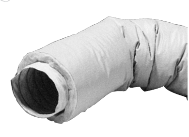 Condotto flessibile in tessuto impregnato in PVC 102mm x 10mt