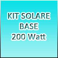 KIT SOLARE BASE 1 - 200Watt 12Volt