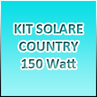 KIT COUNTRY 1 - 150Watt 220Volt - Banco batterie 150Ah/12Volt KIT COUNTRY 1 - 150Watt 220Volt - Banco batterie 150Ah/12Volt