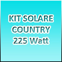 KIT COUNTRY 2 - 225Watt 220Volt - Banco batterie 270Ah/12Volt